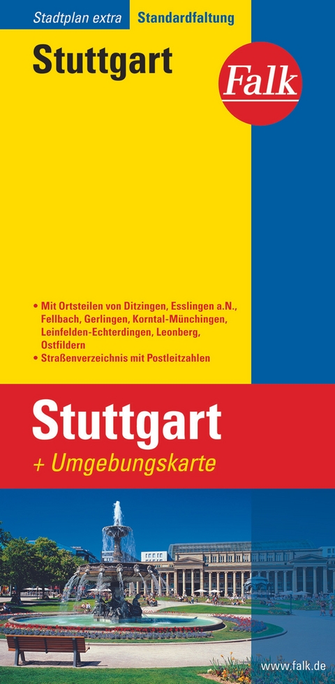 Falk Stadtplan Extra Stuttgart 1:20.000