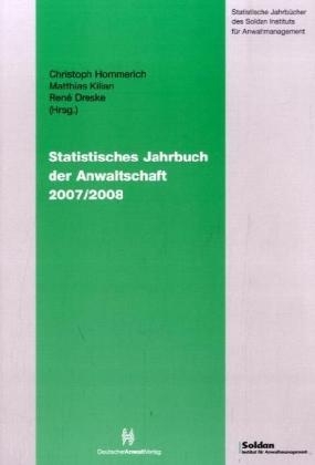 Statistisches Jahrbuch der Anwaltschaft  2007/2008 - 