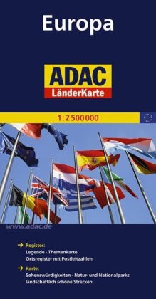 ADAC LänderKarte Europa 1:2 500 000