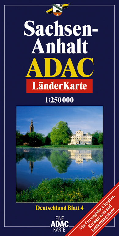 ADAC BundesländerKarte Sachsen-Anhalt