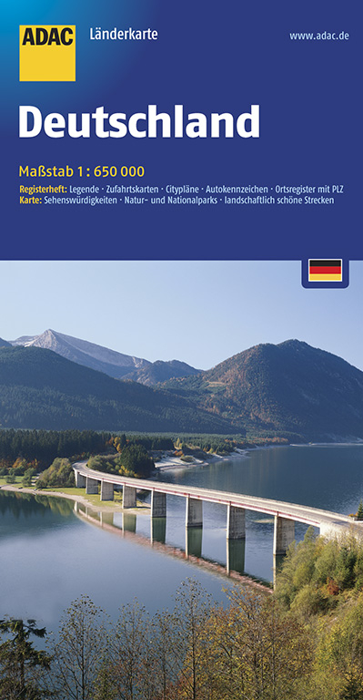 ADAC LänderKarte Deutschland 1:650 000