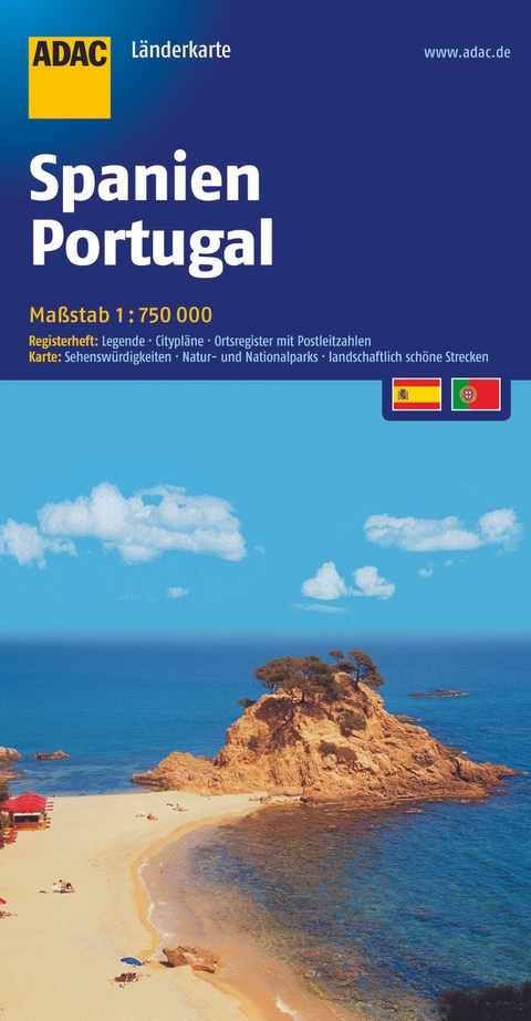 ADAC Länderkarte Spanien, Portugal 1:750.000