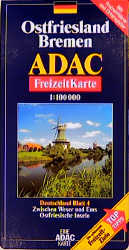 ADAC Freizeitkarte Ostfriesland, Bremen