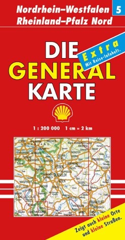 Generalkarte Deutschland Extra. 1:200000 / Nordrhein-Westfalen /Rheinland-Pfalz Nord