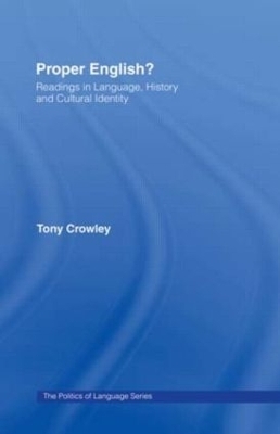 Proper English - Tony Crowley