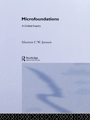 Microfoundations - Maarten Janssen