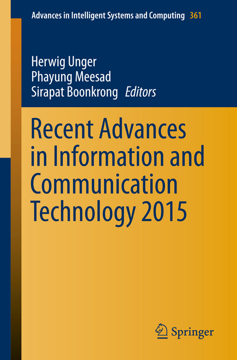 Recent Advances in Information and Communication Technology 2015 - 