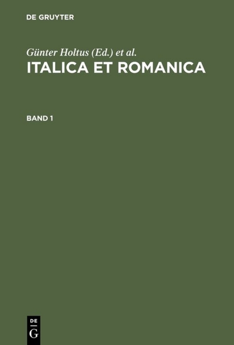 Italica et Romanica - 