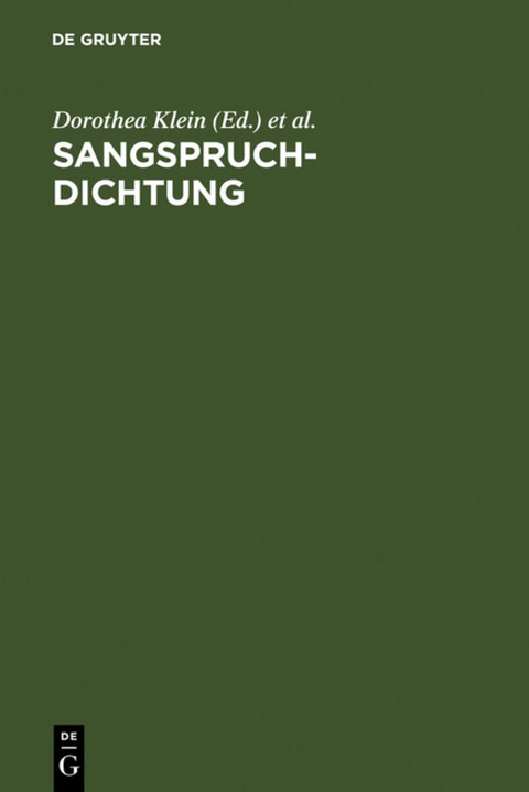 Sangspruchdichtung - 