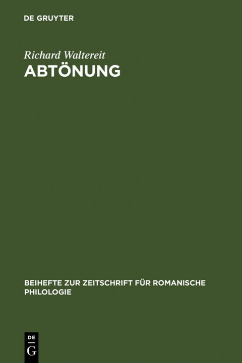 Abtönung - Richard Waltereit