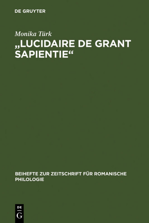 "Lucidaire de grant sapientie" - Monika Türk