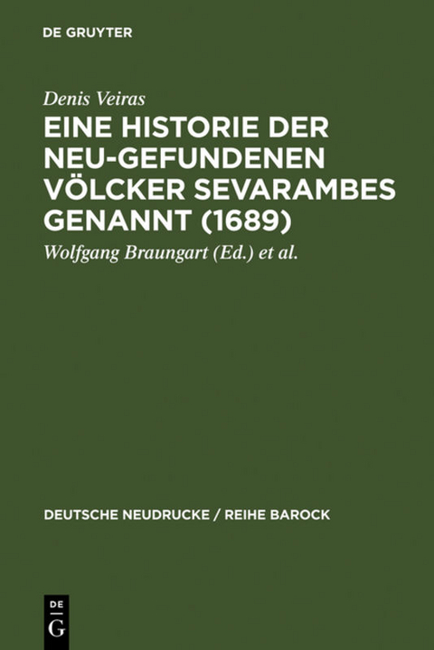 Eine Historie der Neu-gefundenen Völcker Sevarambes genannt (1689) - Denis Veiras