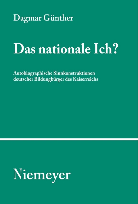 Das nationale Ich? - Dagmar Günther