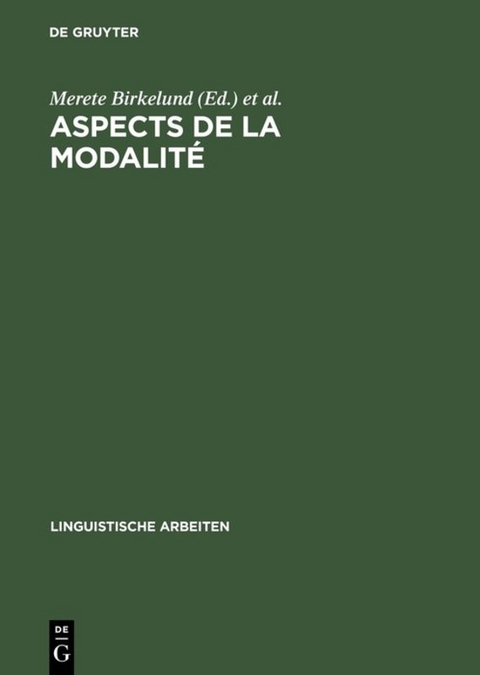 Aspects de la Modalité - 