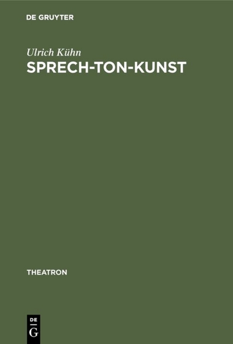 Sprech-Ton-Kunst - Ulrich Kühn