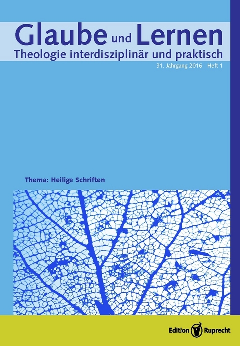 Glaube und Lernen 1/2016 – Einzelkapitel – Sublime Lektüren. Die ästhetische Bibel in Herders Schriften über hebräische Poesie -  Yael Almog  