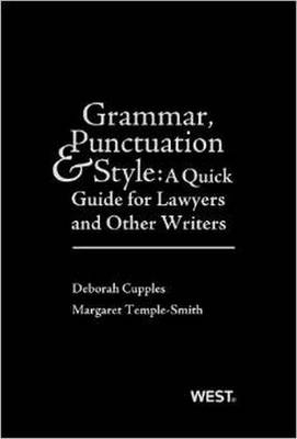 Grammar, Punctuation, and Style - Deborah E. Cupples, Margaret Temple-Smith