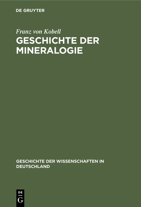 Geschichte der Mineralogie - Franz von Kobell