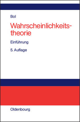 Wahrscheinlichkeitstheorie - Georg Bol