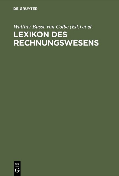 Lexikon des Rechnungswesens - 