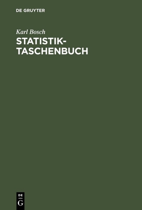 Statistik-Taschenbuch - Karl Bosch