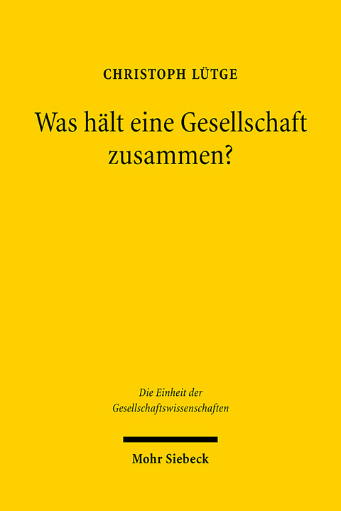 Was hält eine Gesellschaft zusammen? - Christoph Lütge