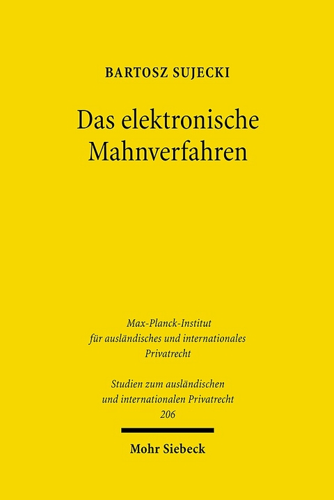 Das elektronische Mahnverfahren - Bartosz Sujecki