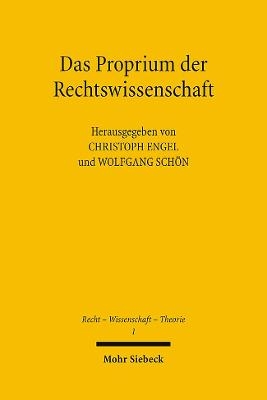 Das Proprium der Rechtswissenschaft - 