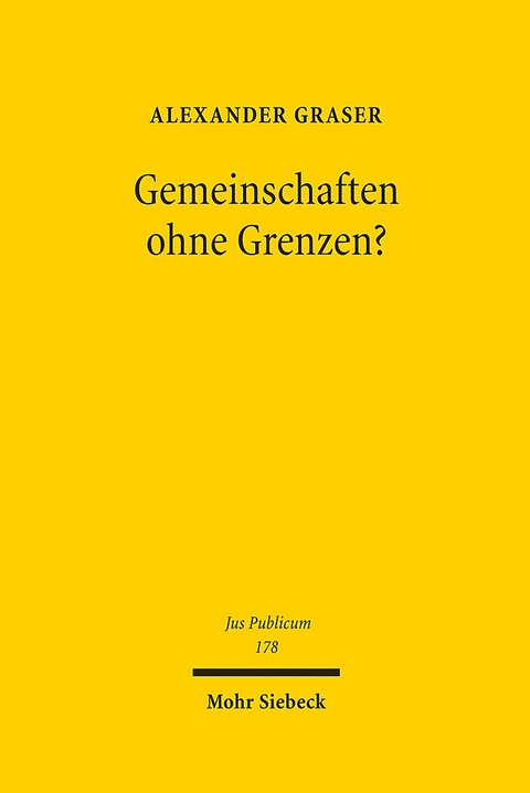 Gemeinschaften ohne Grenzen? - Alexander Graser