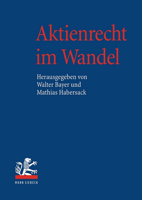 Aktienrecht im Wandel - 