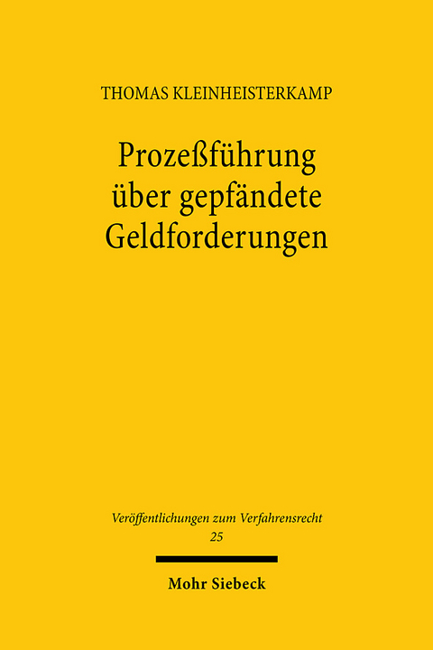 Prozeßführung über gepfändete Geldforderungen - Thomas Kleinheisterkamp