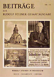 Beiträge zur Rudolf Steiner Gesamtausgabe, Heft 120 - 