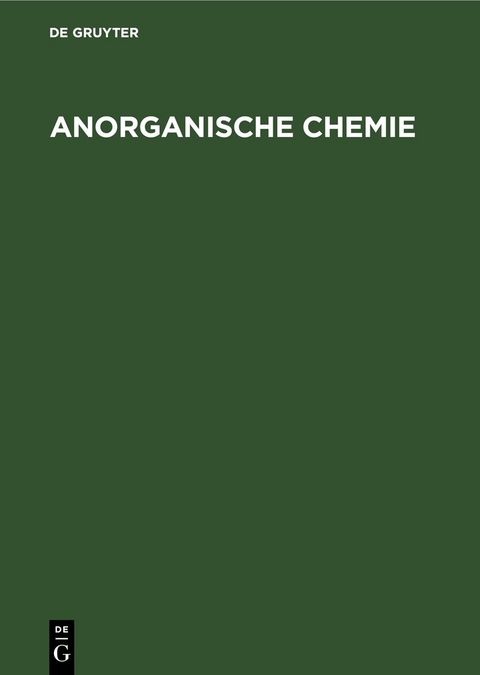 Anorganische Chemie