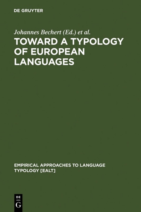 Toward a Typology of European Languages - 