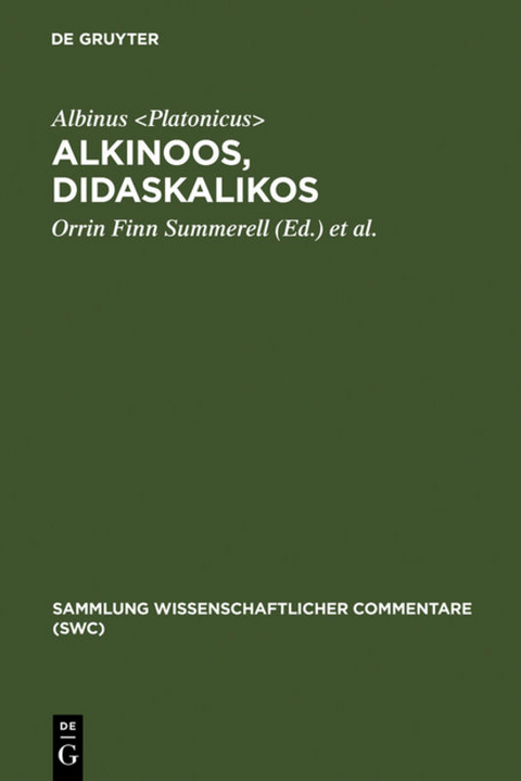 Alkinoos, Didaskalikos -  Albinus <  Platonicus>  