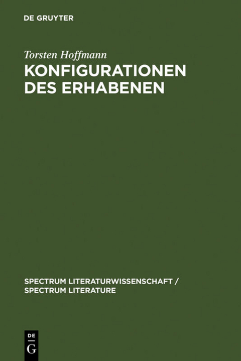 Konfigurationen des Erhabenen - Torsten Hoffmann