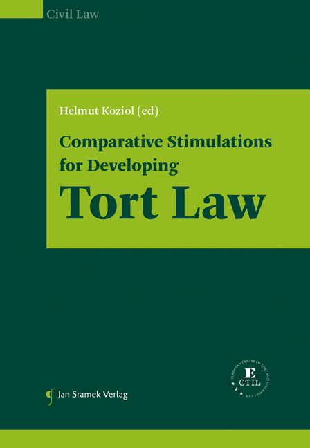 Comparative Stimulations for Developing Tort Law - 