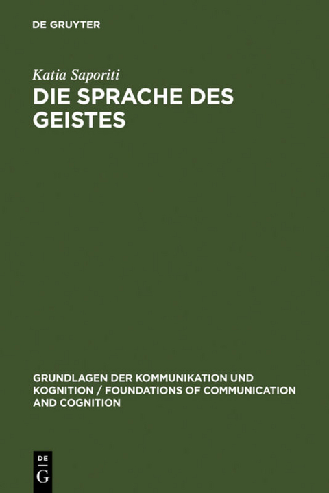 Die Sprache des Geistes - Katia Saporiti