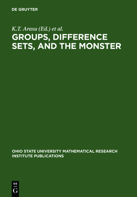 Groups, Difference Sets, and the Monster - 