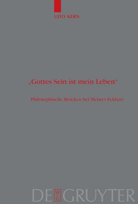 "Gottes Sein ist mein Leben" - Udo Kern