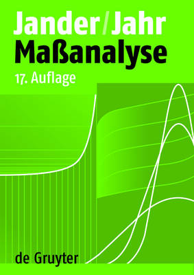 Maßanalyse - Gerhart Jander, Karl-Friedrich Jahr