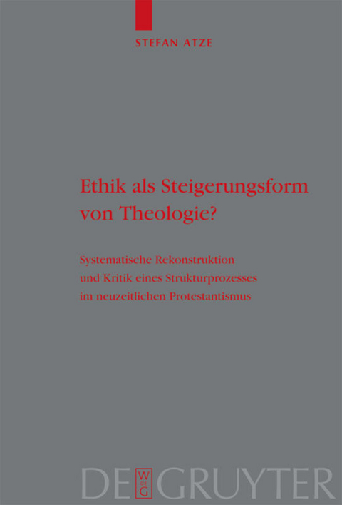 Ethik als Steigerungsform von Theologie? - Stefan Atze