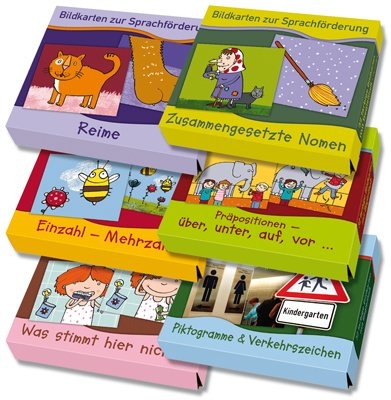 Paket alle 6 "Bildkarten zur Sprachförderung"