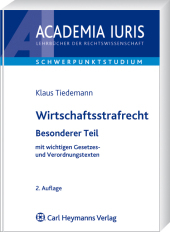 Wirtschaftsstrafrecht - Klaus Tiedemann