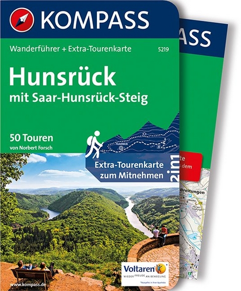 KOMPASS Wanderführer Hunsrück mit Saar-Hunsrück-Steig - Norbert Forsch