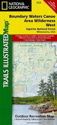 Boundary Waters, West, Superior National Forest - National Geographic Maps