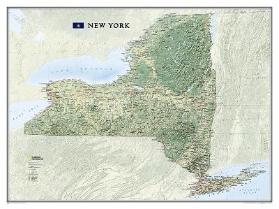 New York, Laminated - National Geographic Maps