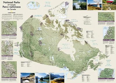 Canada National Parks, Tubed - National Geographic Maps