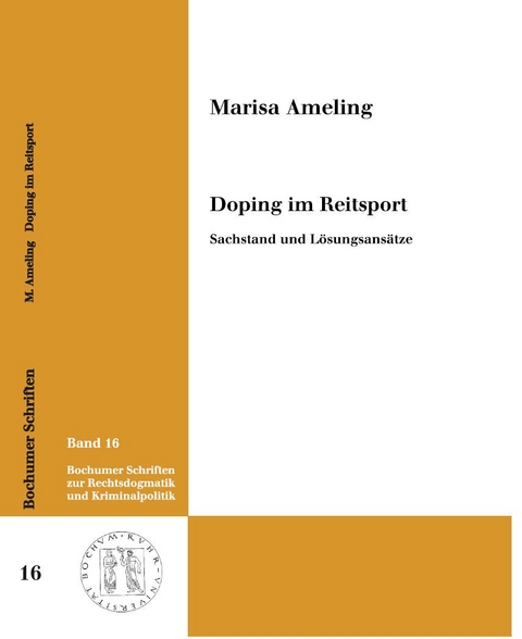 Doping im Reitsport. - Marisa Ameling