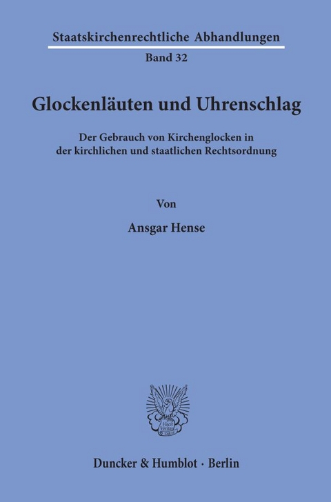 Glockenläuten und Uhrenschlag. - Ansgar Hense